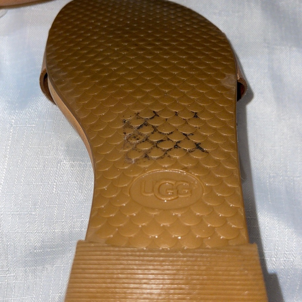 Gentle Used UGG ankle sandal size 8.5 zipper in back. Some wear on right toe. - Picture 7 of 7